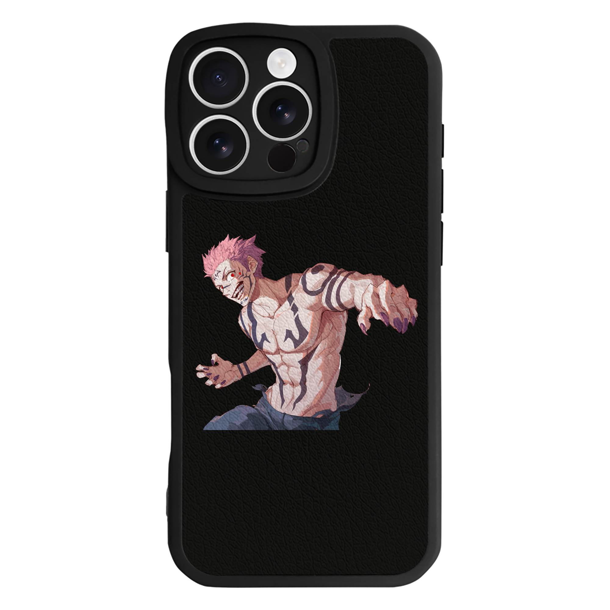 （画像用） 呪術廻戦 Jujutsu Kaisen 【iPhone 16シリーズ対応】シリコンスマホケース（レザー調） 材質：シリコン